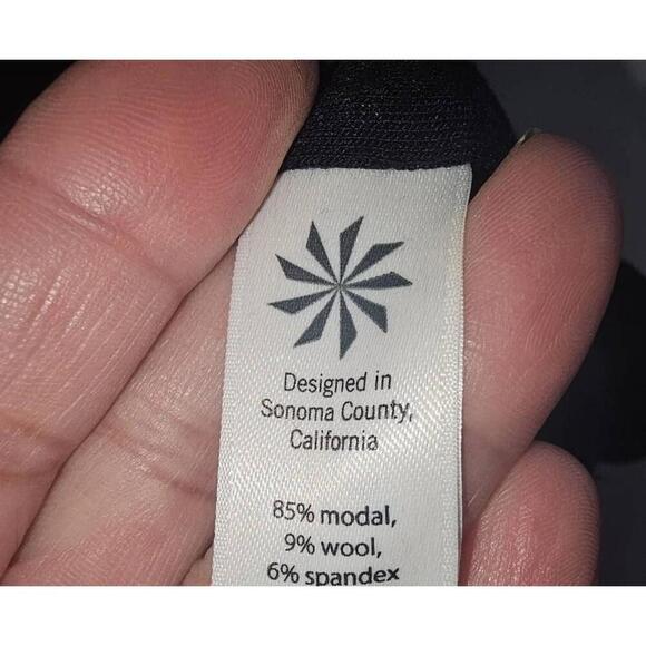 Athleta Womens Ruched Black Bodycon Dress Size Medium - Picture 8 of 10